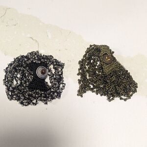2 piece handmade threaded beaded bracelet